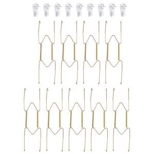 Unique Bargains Stainless Steel Invisible Design Tip Protector Wall Plate Hangers - 1 of 4