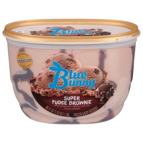 Blue Bunny Super Fudge Brownie Ice Cream - 46 Fl Oz : Target