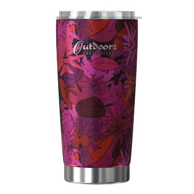 Outdoors Professional 20-Oz. Stainless Steel Double-Walled Vacuum-Insulated Classic Tumbler with Sealed Silicone Lid
