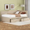 NicBex Wood Twin Size Daybed with 2 Drawers and Guardrail for Bedroom,Living Room,Apartment,Beige - 2 of 4