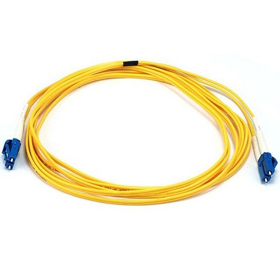 Monoprice Fiber Optic Cable - 3 Meter - Yellow | LC to LC, 9/125 Type, Single Mode, Duplex