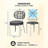 3 Pieces Patio Set Outdoor Wicker Bistro Set All-Weather Rattan Deck Conversation Set of 3 with Table & Cushions for Deck Patio Balcony Backyard - 3 of 4