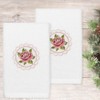 Linum Home Textiles Rosalee - Embroidered Luxury 100% Turkish Cotton Hand Towels (Set of 2) - 2 of 3