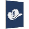Amanti Art Navy Blue Cowboy Hat by Jolly and Dash Canvas Wall Art Print Framed - 2 of 4
