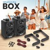 PYLE 3.5" Outdoor Waterproof Speakers – All-Weather Mountable Speaker Pair for Patio, Pool, or Boat – Black - 2 of 4