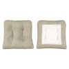 Ellis Lisa Solid Anchor Home Products Solid Color Poly Cotton Duck Fabric Non Skid Chair Pad in Mist - 2 of 4