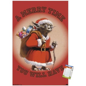 Trends International Star Wars: Saga - Yoda Merry Time Unframed Wall Poster Prints - 1 of 4