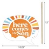 Big Dot of Happiness Funny Here Comes The Son Photo Booth Props Kit, Boy Boho Baby Shower Activity - 10 Piece - 4 of 4