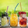 Metal Straws, Reusable Stainless Steel Straws Set - 19 Piece Rainbow Colored with 4 Cleaning Brushes - 2 of 4