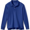 Lands' End School Uniform Kids Long Sleeve Interlock Polo Shirt - 2 of 4