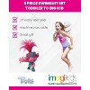 Trolls Kindi Kids JoJo Siwa Poppy Unicorn Girls One Piece Bathing Suit Bikini Top Rash Guard Skirt and Bottom 5 Swimsuit Set Toddler - 3 of 4