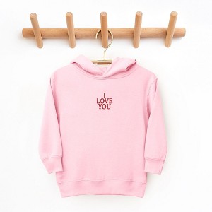 The Juniper Shop Embroidered I Love You Words Toddler Graphic Hoodie - 1 of 3