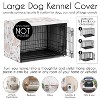 Sweet Jojo Designs Dog Crate Kennel Cover 48in. Watercolor Floral Pink and Grey - 4 of 4