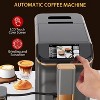 Fully automatic espresso machine with milk frother, steam wand, insulated container, and gold finish. Features soft-touch control and 1350W power. - 2 of 4