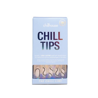 Chillhouse Chill Tips Nail Art Press On Fake Nails - The Chill Line - 24ct