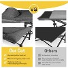 Sportneer Camping Cot for Adults with Cushion and Pillow, Portable Folding Bed for Sleeping, Lightweight Tent cot with Carry - 3 of 4