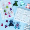 JDICTION 2-Pack 3D Bear Silicone Molds - Epoxy Resin & Candy Fondant Mold For DIY Earrings, Brooches, Hairpins & Cake Craft - 4 of 4