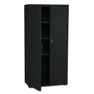 Iceberg Rough N Ready Storage Cabinet Three shelf 33w X 18d X 66h Black Target