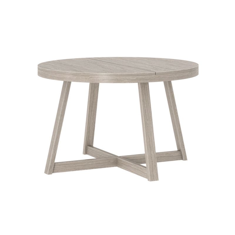 Plank+Beam Round Dining Table, 47 Inch Solid Wood Kitchen Table, Farmhouse Round Table for 4, Small Dinette Table, 1 of 5