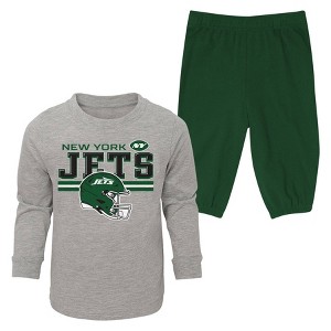 NFL New York Jets Boys' 2pk Pant and Long Sleeve T-Shirt Set - 1 of 3