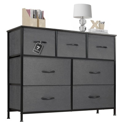 CENGHU Dresser for Bedroom with 7 Storage Spaces, Fabric Dresser Storage Tower, Assembled Wardrobe Lockers, for Closet, Living Room