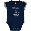 Baby Girl Dallas Cowboys Too Much Love One Piece Set - Dallas Cowboys Merchandising - 2 of 3