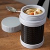 Bentology Complete Black Checker Lunch Box Tote Kit - Insulated Sleeve w Convertible Backpack Strap for Kids, 13oz Food Jar & Reusable Hard Ice Pack - 2 of 4