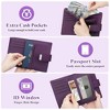 Generic Passport Holder Travel Wallet Compact for Women Men, Leather - 2 of 4