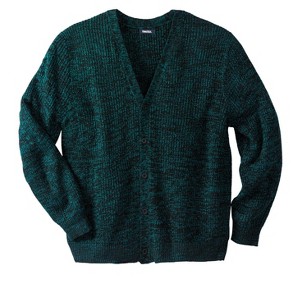 KingSize Shaker Knit V-Neck Cardigan Sweater - 1 of 4