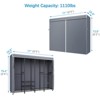 VIPEK V40C Plus Heavy Duty Clothes Rack with Cover, Extra Large Covered Wardrobe Closet Black Rack with Polyester Fabric Cover, Max Load 1300lbs - 2 of 4