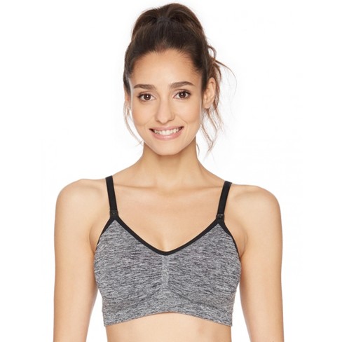 Average Busted Seamless Maternity And Nursing Bra (a-d Cup Sizes) - Grey, M
