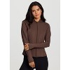 RBX Active Women's Ultra Lightweight, Buttery Soft Stretch Jersey Everyday Hooded Active Jacket with Pockets - 4 of 4