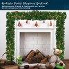 Joyfy Christmas Lights Indoor, 9FT Garland Lights with 50 Lights, Outdoor Indoor Christmas Decorations, Xmas Garland Christmas Window Decor - 4 of 4