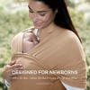 Comfy Cubs Baby Wrap Carrier - Soft & Secure Fit Cotton Blend for Newborn to Toddler - Adjustable, One Size Fits All Toddler Sling - 4 of 4