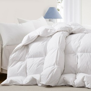 Puredown All Season White Down Comforter with Baffled Box Construction - 1 of 4