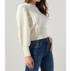 Women's Ashtyn Cable Knit Balloon Sleeve Sweater - SUGARLIPS - image 3 of 4