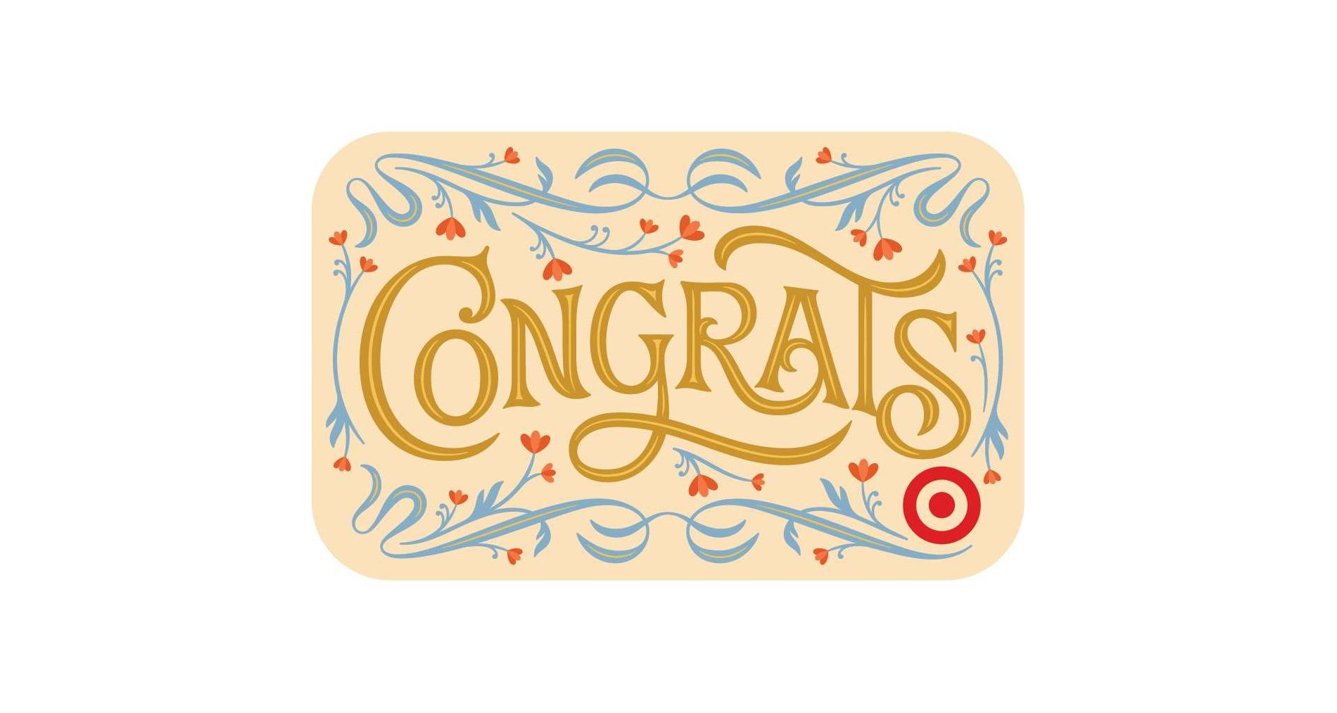 Congrats Wedding $200 Target GiftCard
