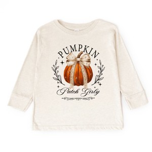 Coquette Pumpkin Patch Girly - Toddler Long Sleeve Graphic Tee and Youth Long Sleeve Graphic T-Shirt - 1 of 3