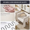 MOONMISS Modern Barrel Dining Chair, Chenille Upholstered Accent Side Chair with Arms Comfy Makeup Vanity Chair, Dining Living Room - 2 of 4