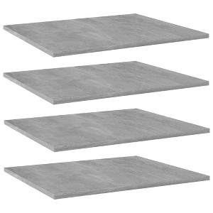 vidaXL Bookshelf Boards 4 pcs Concrete Gray 23.6 in.x19.7 in.x0.6 in. Engineered Wood - 1 of 4