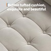 46.5" Storage Bench Ottoman - Upholstered End of Bed Bench with Button-Tufted Design for Bedroom, Entryway - 4 of 4