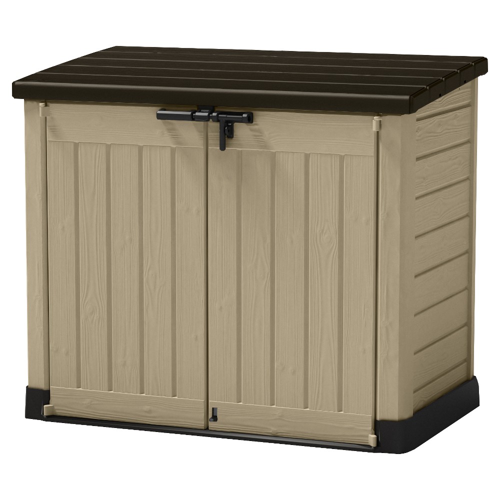 UPC 731161040580 product image for Store-It-Out MAX Horizontal Storage Shed - Beige And Brown - Keter | upcitemdb.com