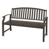 Outsunny 46" Outdoor Garden Bench, Metal Bench, Steel Slatted Frame Furniture for Patio, Park, Porch, Lawn, Yard, Deck - 4 of 4