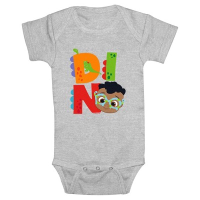 Infant's Cocomelon Cody Dino Portrait Bodysuit - Athletic Heather - 24 ...