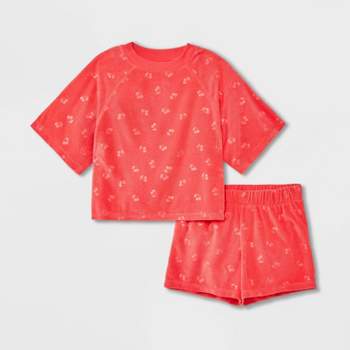 Girls' 2pc Terry Pajama Set - art class™ 