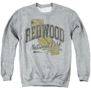 Men's Redwood National Park State Line Crewneck Sweatshirt - 1 of 4