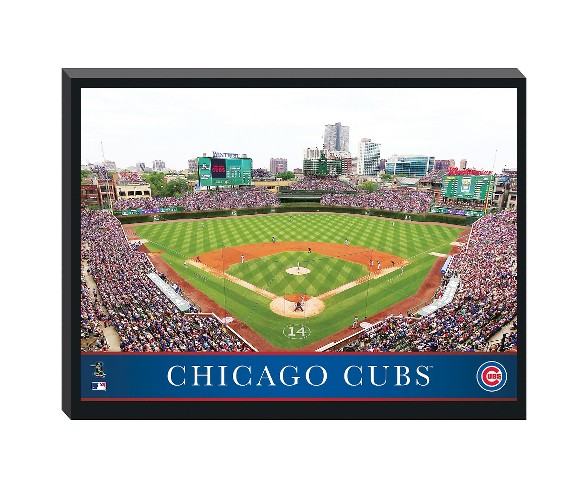 Chicago Cubs Stadium Metallic Canvas