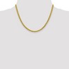 Black Bow Jewelry 4mm 14k Yellow Gold Hollow Wheat Chain Necklace - 3 of 4