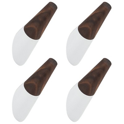 BWE Wood Bathroom Knob Coat Robe/Towel Hook (4-Pack)