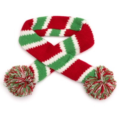 The Worthy Dog Holiday Stripe Scarf